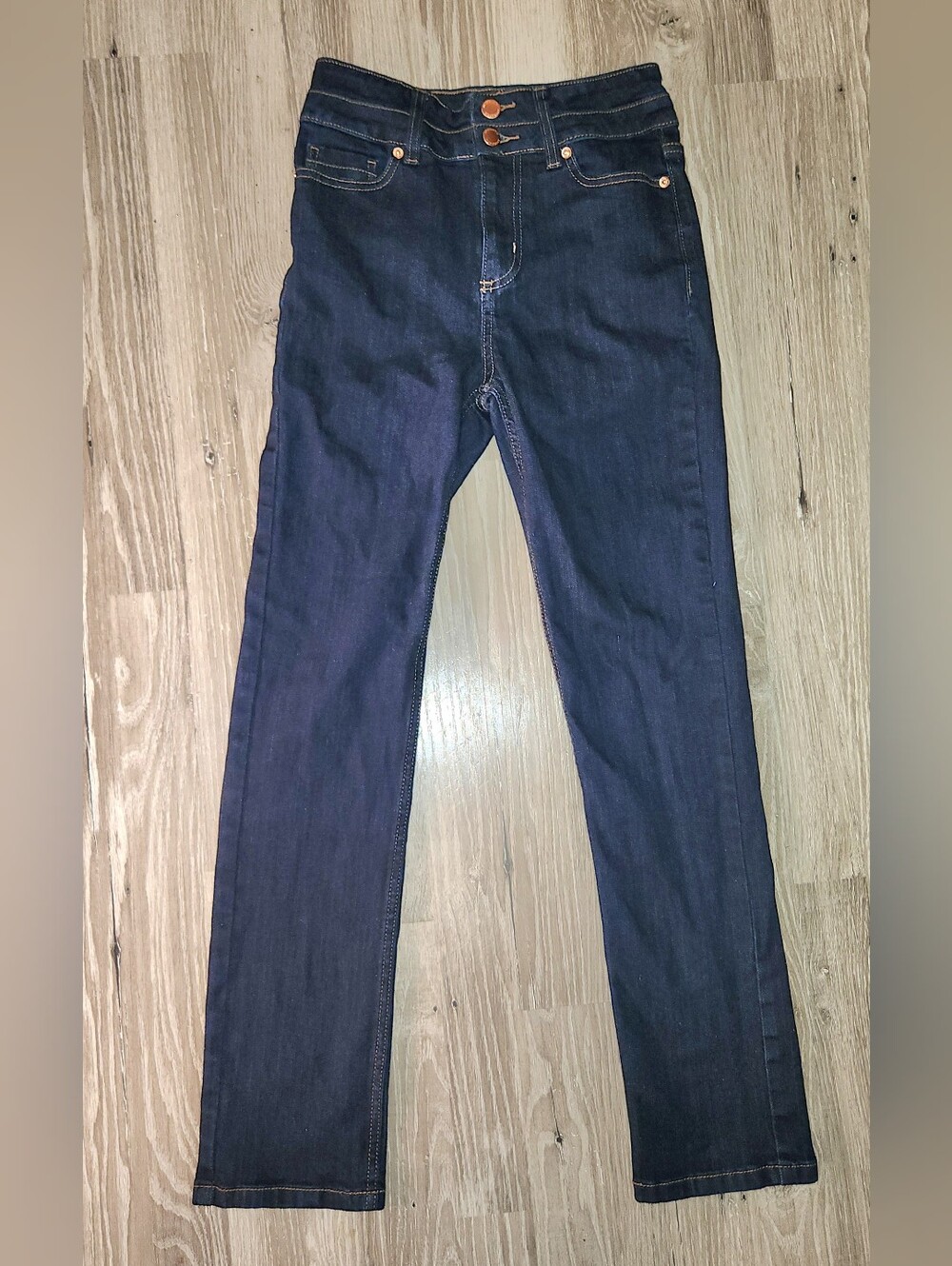 F&F Women's Straight Leg Jeans in Dark Blue